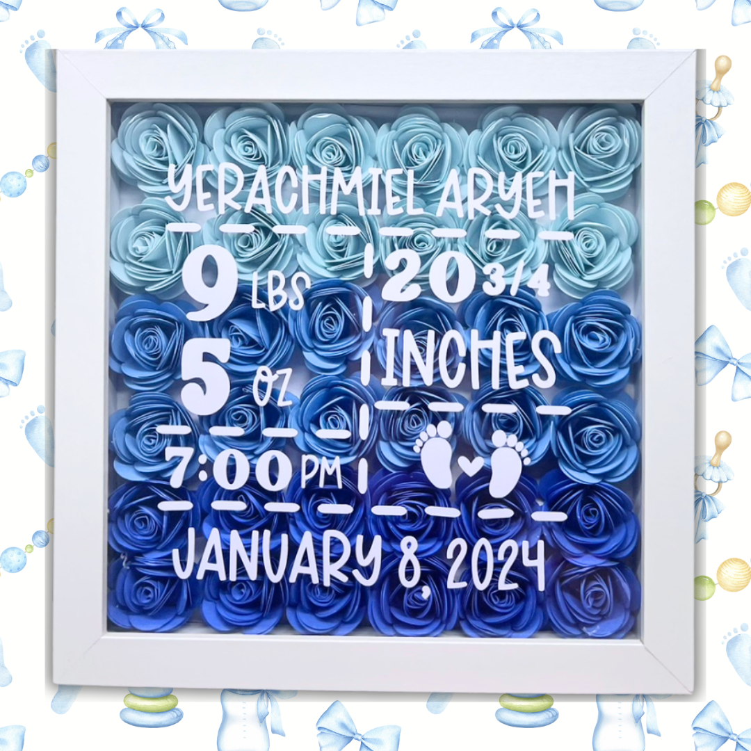 Birth Announcement Shadow Box