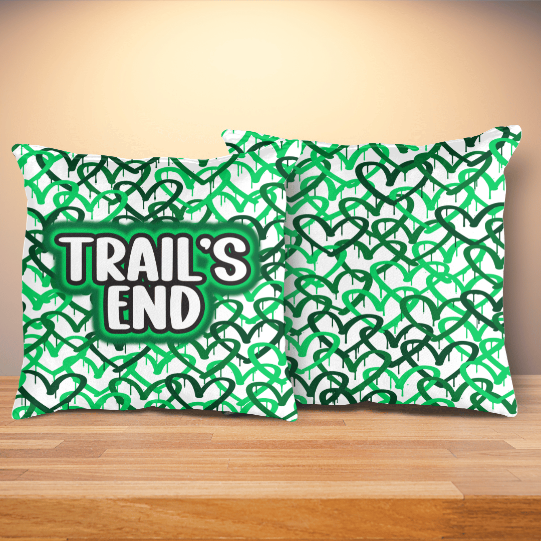 Graffiti Hearts Pillow