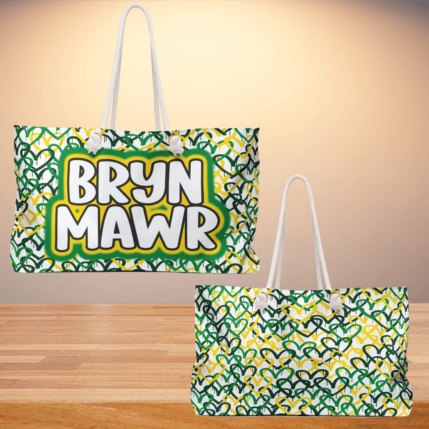 Graffiti Hearts Weekender Bag