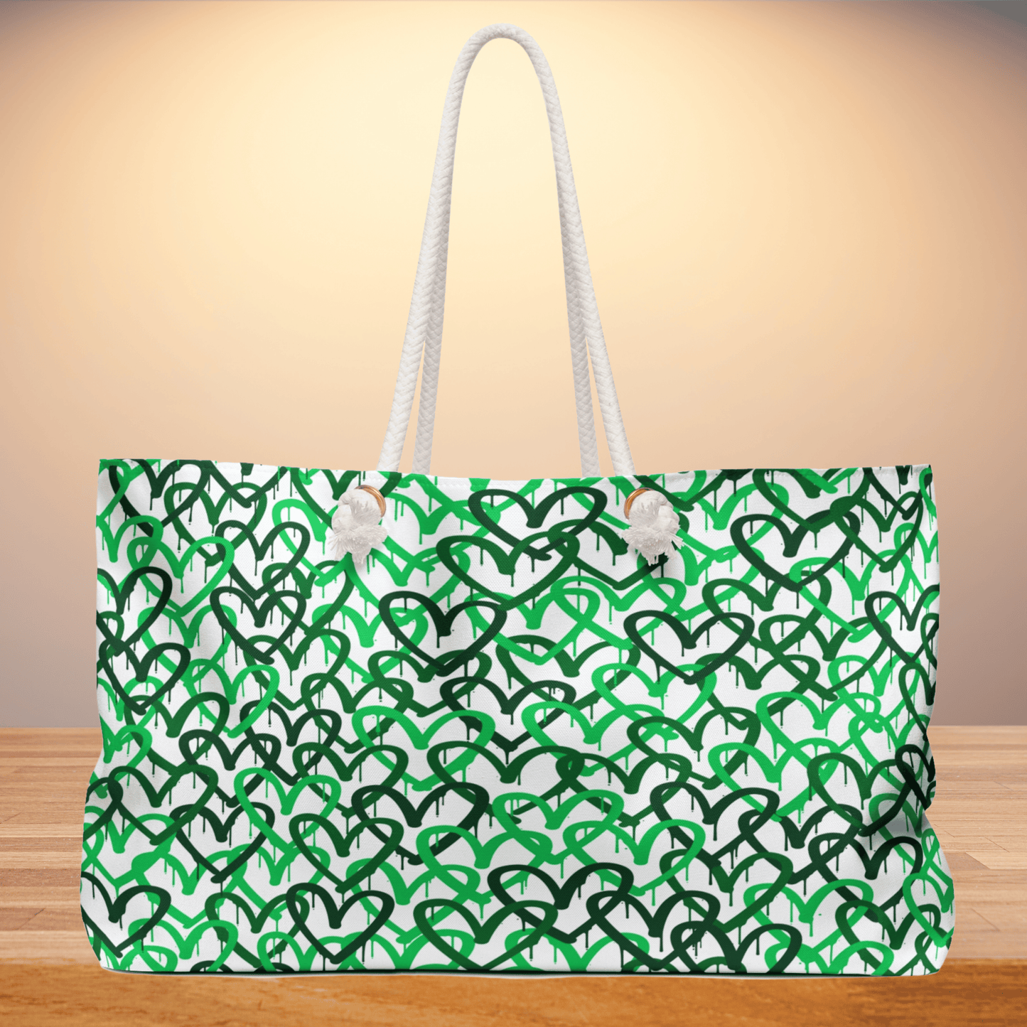 Graffiti Hearts Weekender Bag