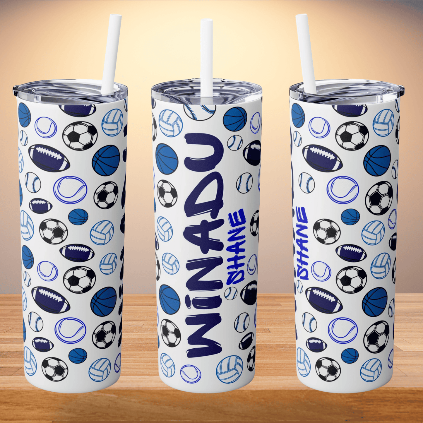 Game On Skinny Tumbler