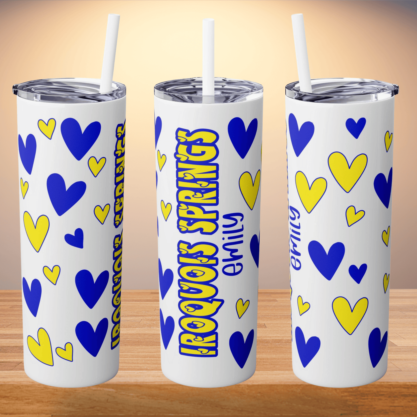 Camp Heart Skinny Tumbler