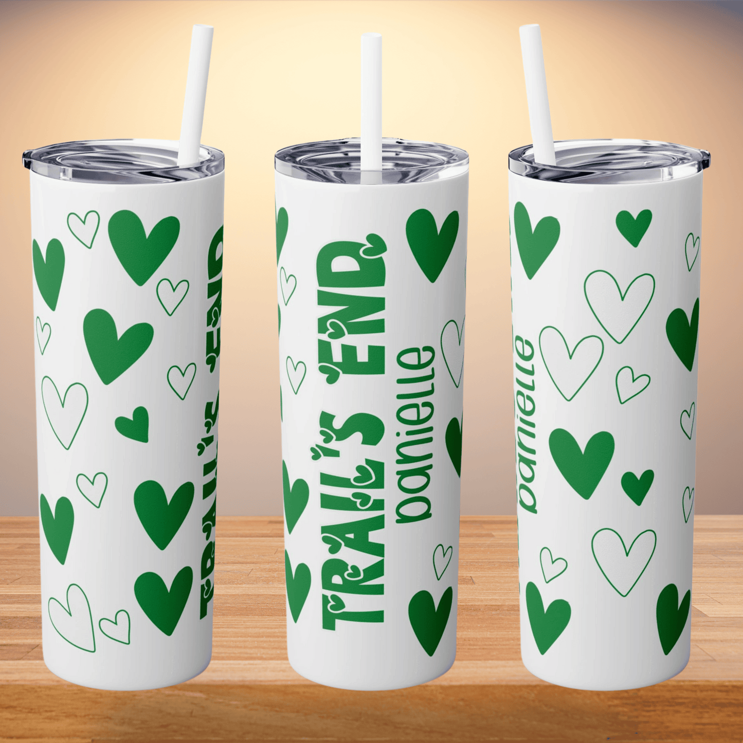 Camp Heart Skinny Tumbler