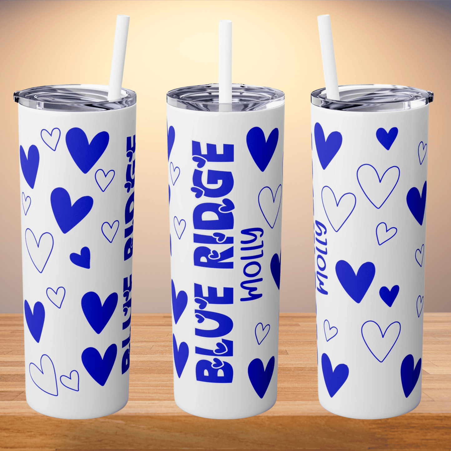 Camp Heart Skinny Tumbler
