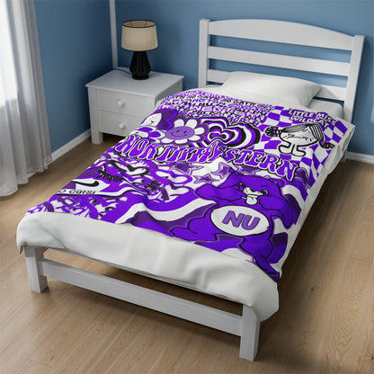 Northwestern University Plush Blanket