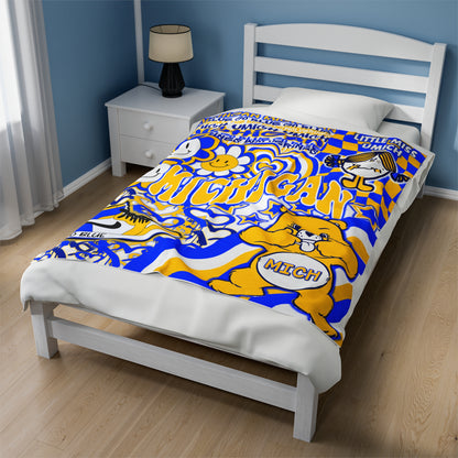 University of Michigan Plush Blanket