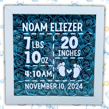 Birth Announcement Shadow Box