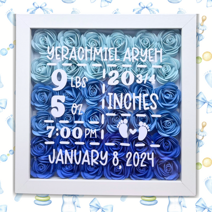 Birth Announcement Shadow Box