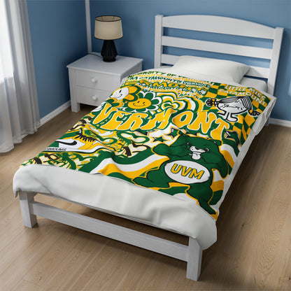 University of Vermont Plush Blanket