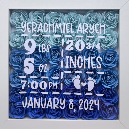 Birth Announcement Shadow Box