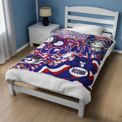 University of Connecticut Plush Blanket