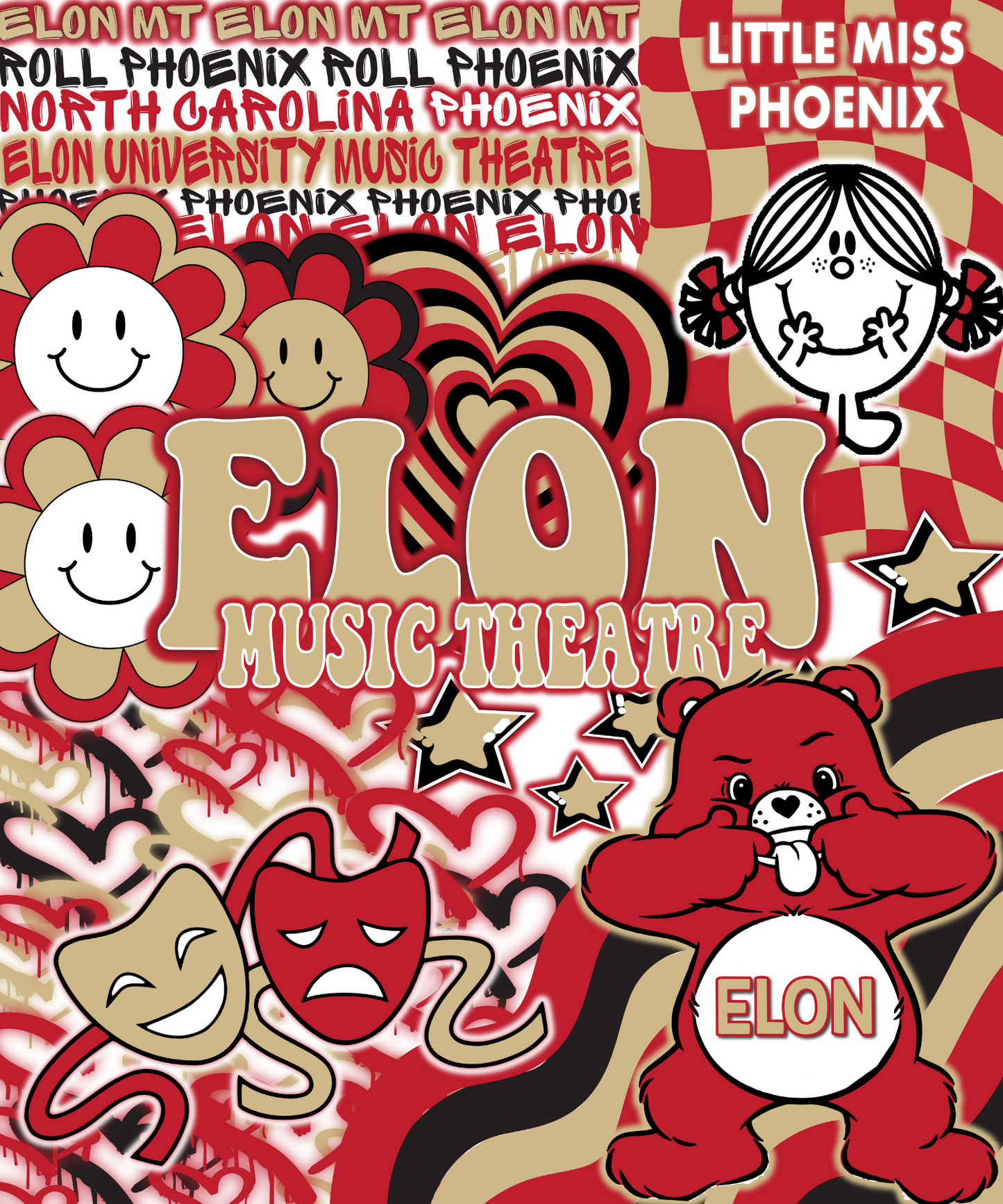 Elon University Music Theatre Plush Blanket