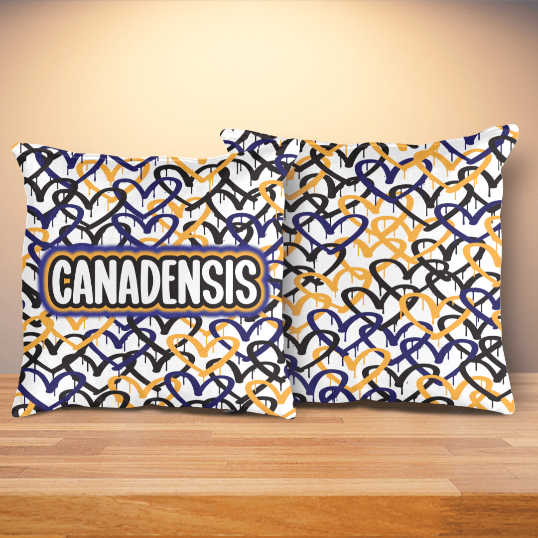 Graffiti Hearts Pillow