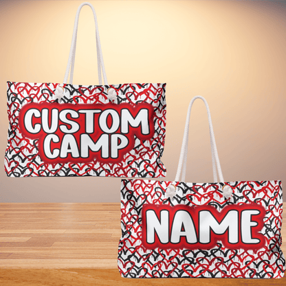 Graffiti Hearts Weekender Bag