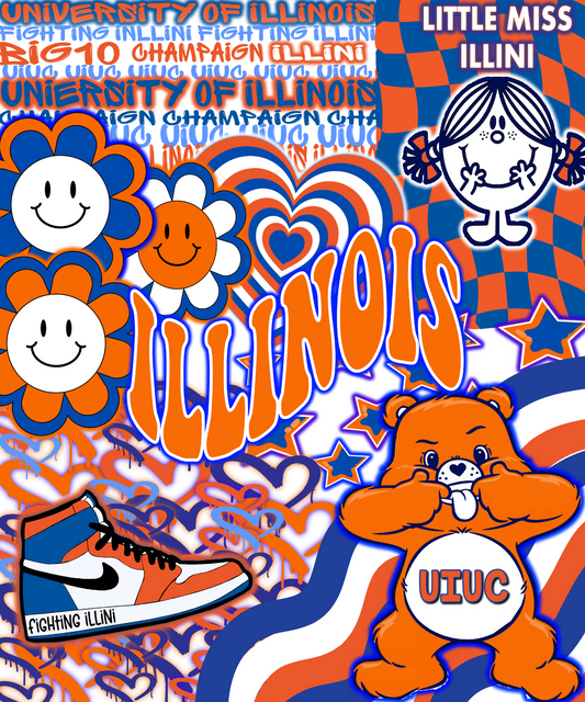 University of Illinois Plush Blanket