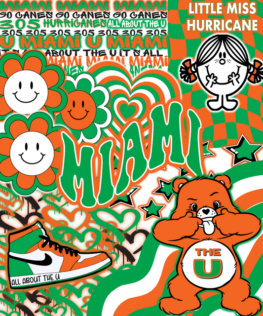 University of Miami Plush Blanket